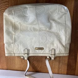  Beige coach bag