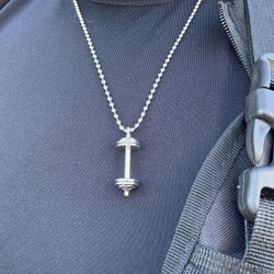 Brand New Gym Necklace - Stainless Steel (Open Box)