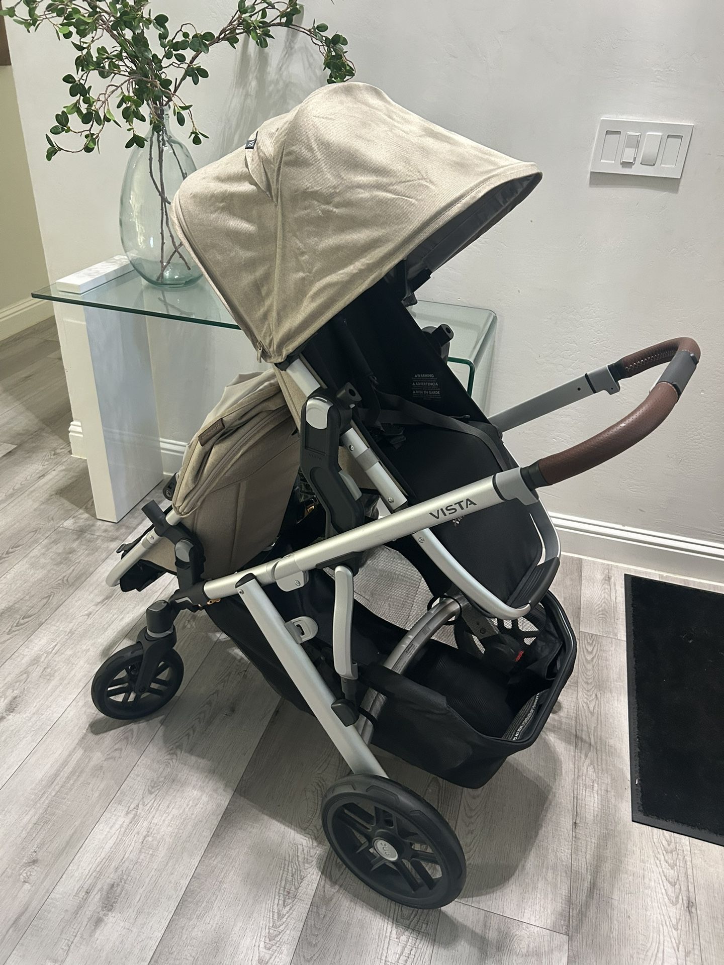 Uppababy Vista Double Stroller With Second Seat Included 