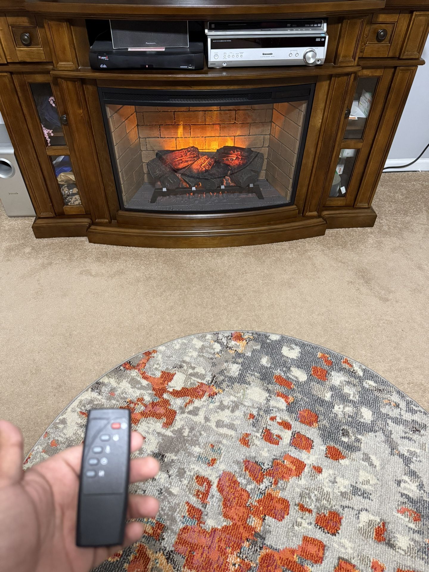 Tv Stand With Fireplace 