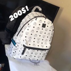 White Mcm Backpack