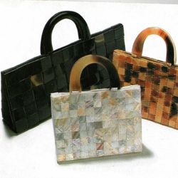 Vietnamese Matrix Buffalo Horn Clutch Handmade