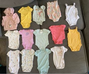 Baby Girl 3M Clothes Bundle Lot bathing suit Bodysuits Pants Rompers Hats Towels
