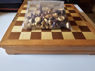 All Wood Chess Game