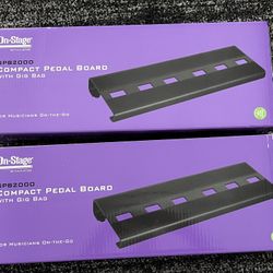 On-Stage GPB2000 Compact Guitar Pedal Board w/ Gig Bag 