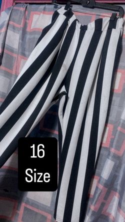 Black And White Striped Pants 
