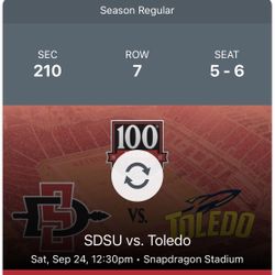 SDSU Vs Toledo Tickets 