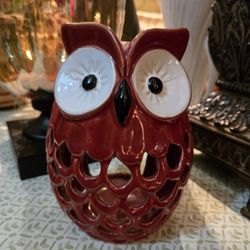 Ceramic Candle Holder With Cutouts