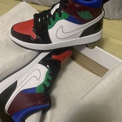  New Jordan 1 Mid Size 8.5 In Man 10 In Woman 