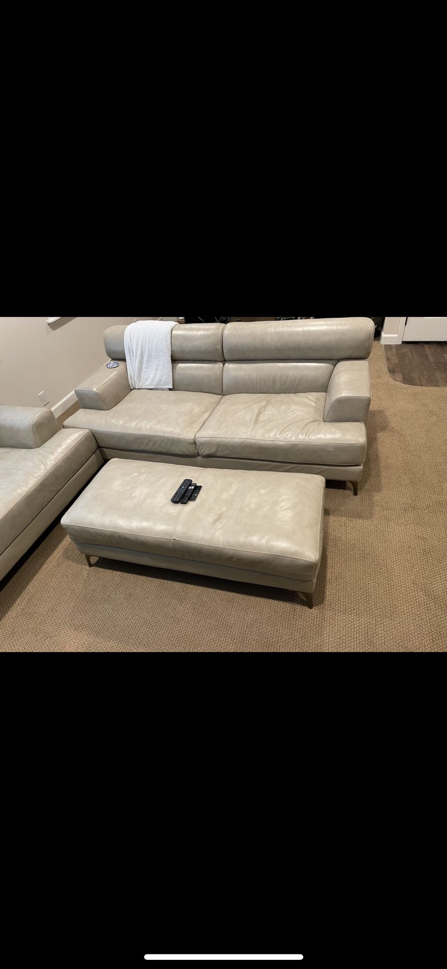 Large Couch With Chair And Ottoman 