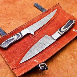 Handmade Damascus Steel Kitchen Knives 