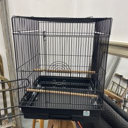 M-L Metal Bird Cage Connection Blue Ribbon ~30"H x 17"D x 22"W Flat Top SEATTLE