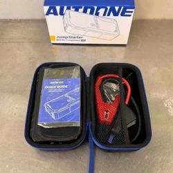 Car Jump Starter, Battery Jumper Starter Portable for Compact Car Up to 10.0L Gas and 8.0L Diesel Engine Jump Box with Jumper Cables, USB Output and L