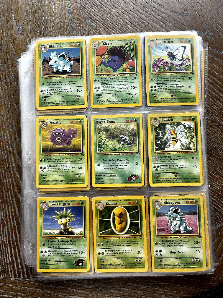 1990s Pokemon Cards Grass Type 