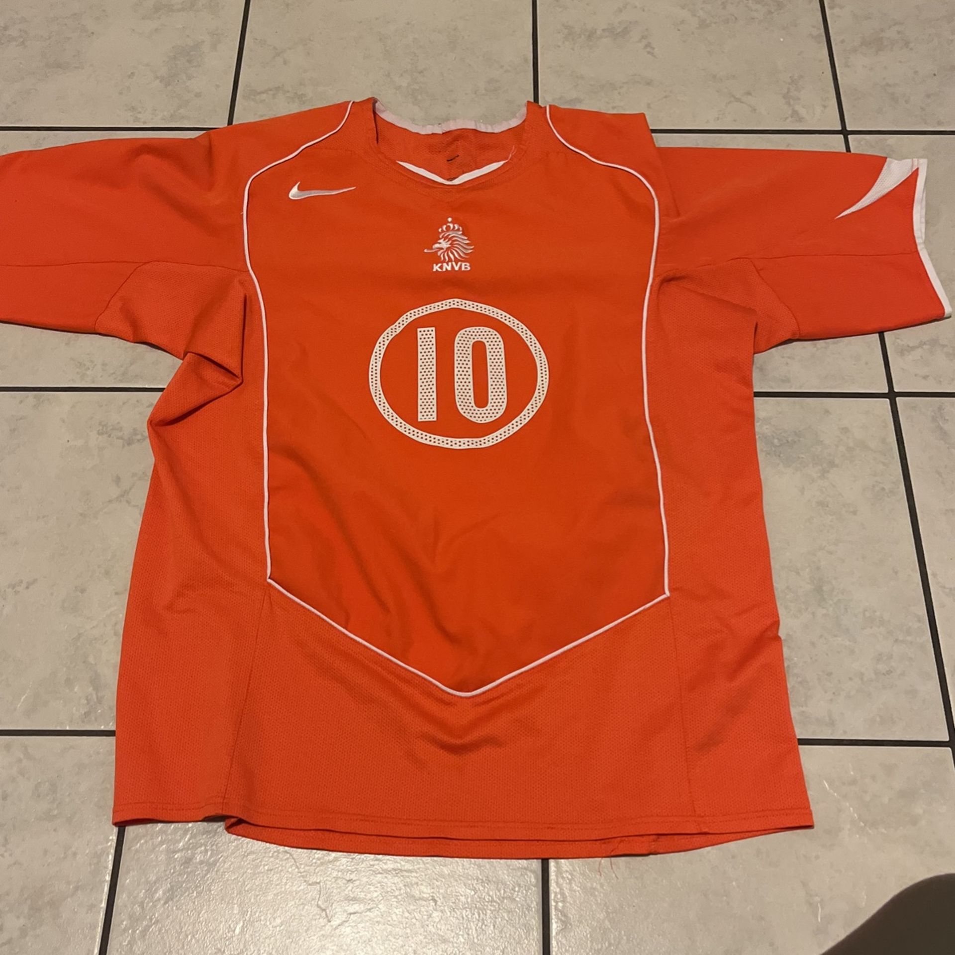 Ruud Van Nistelrooy Nike Dutch National Jersey #10 L
