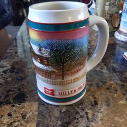 Vintage Miller High Life Christmas Beer Stein