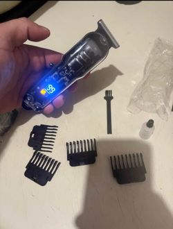 Cordless Hair Clippers trimmer razor shaver for Men Small Portable Hair Clipper with LED Display Sharp Stainless Steel Blades for Self-Haircut Use and