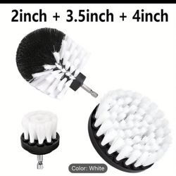3pcs Drill Brush Set, Power Scrubber Wash Cleaning Brushes