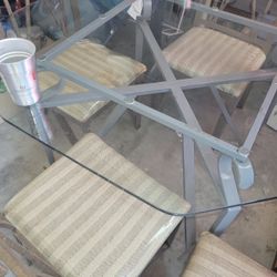 Glass Top Table 