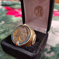 1937 Buffalo Nickel Ring