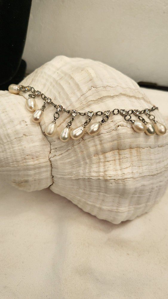 Fresh Water Pearl White Anklet