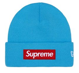 Supreme New Era Box Logo Beanie Cyan (FW25)