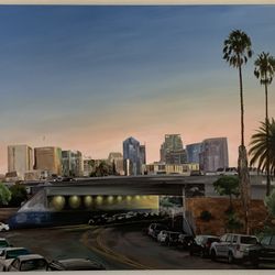 San Diego Sunset Skyline Painting