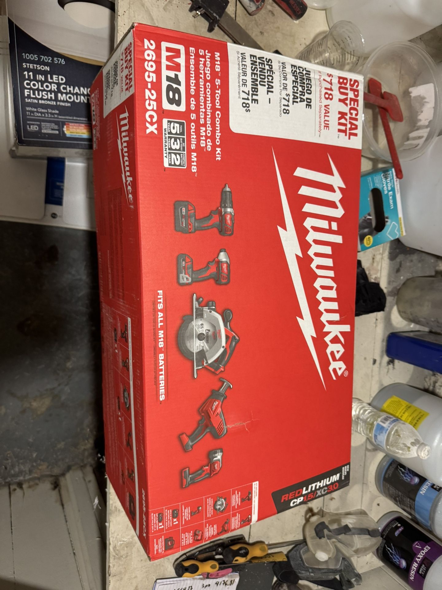 Tool Kit - Milwaukee M18 5- Tool Combo Kit