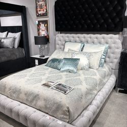 New! Beautiful Queen Or E King Platform Bed Frame 