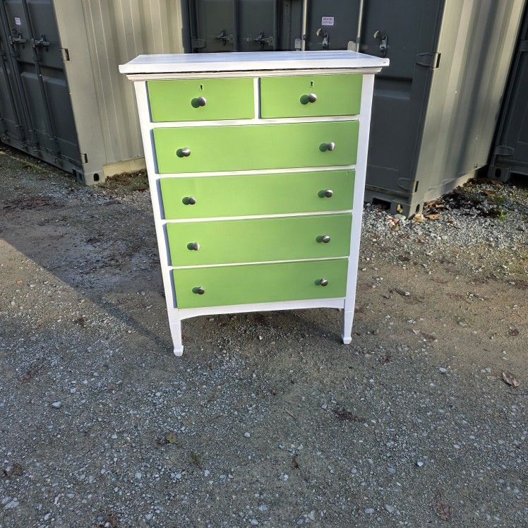 Antique Dresser With Fresh Coat Of Paint