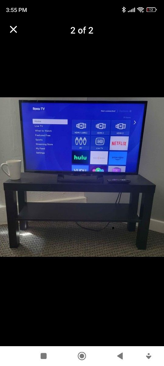 45' Roku Smart TV With Remote