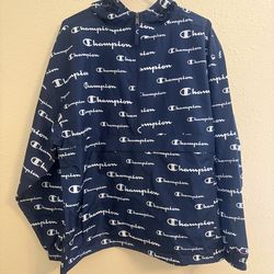 Champion Light Duty Windbreaker Jacket Navy Blue New Size XL Men’s Hoodie Zip Up