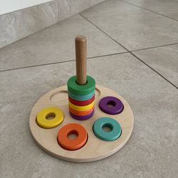 Lovevery Flexible Wooden Stacker from The Babbler Play Kit for Months 13-15