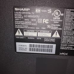 Aquos Quantron + Liquid Crystal Tv, 4k And 3D @60hz