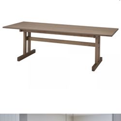 Dining table, gray-brown, 94 1/2x37 3/8 "