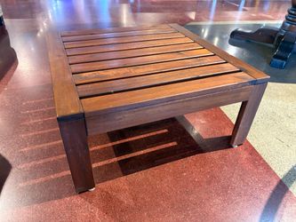 IKEA Applaro Outdoor Wooden Table with Brown Stain