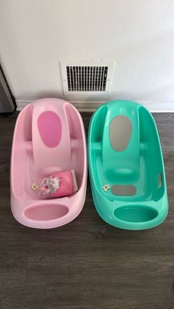 Two Baby Tubs By Summer - Pink and Green
