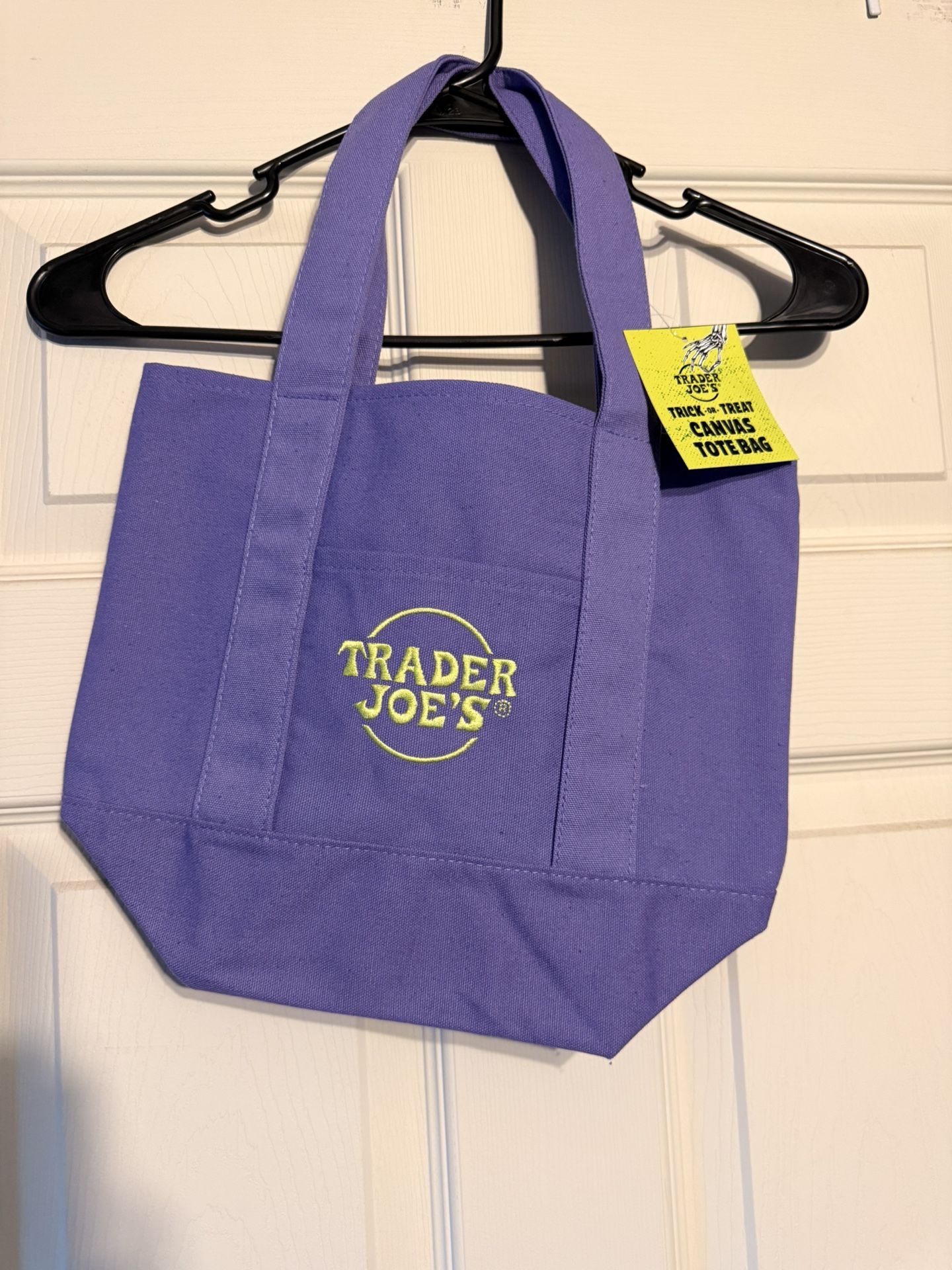 Trader Joes Purple Halloween Mini Tote 