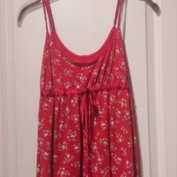 RED NIGHTGOWN ( SIZE MEDIUM  )