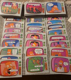 The Simpsons Trading Cards Lot 1990 Topps +150 cards