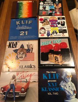 Vintage classic rock and oldies vinyl record bundle