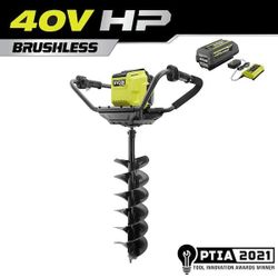 Ryobi Auger 40 Volt Includes Battery And Charger