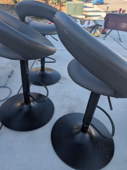 Bar stools gray/black