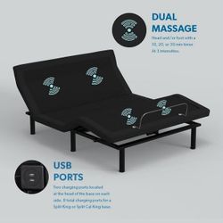 Member's Mark Premier Adjustable Base with Pillow Tilt and Massage Queen