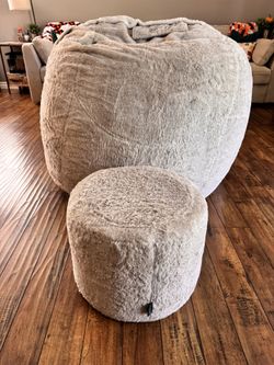 Love Sac LoveSac Movie Sac W/Squattoman Foot Stool