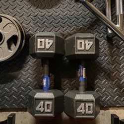 Pair Of 40lb Dumbells. Brand New