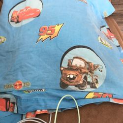 CARS PIXAR VINTAGE TWIN SIZE FLAT SHEET