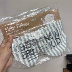 2 Pack Big Brother New Kid, Cotton Pet Bandana, Dog Lovers Owner Gifts