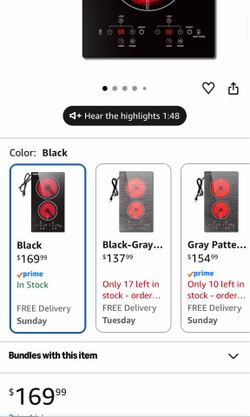 New 2 burners electric cooktop