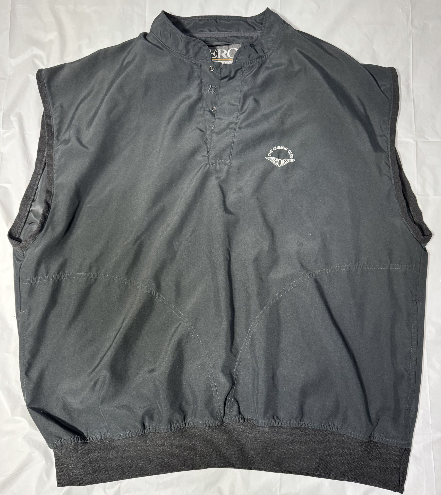 The Olympic Club - Zero Restriction Golf Outerwear Vest Men's XL 1/4 Snap